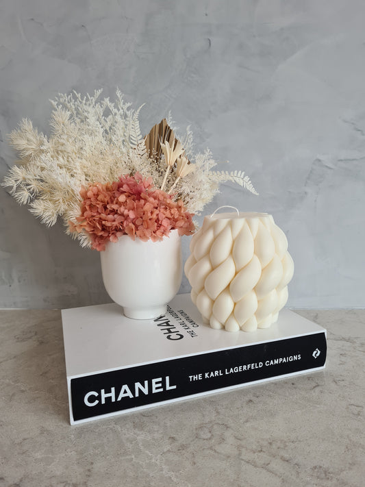 Big knot ball pillar candle