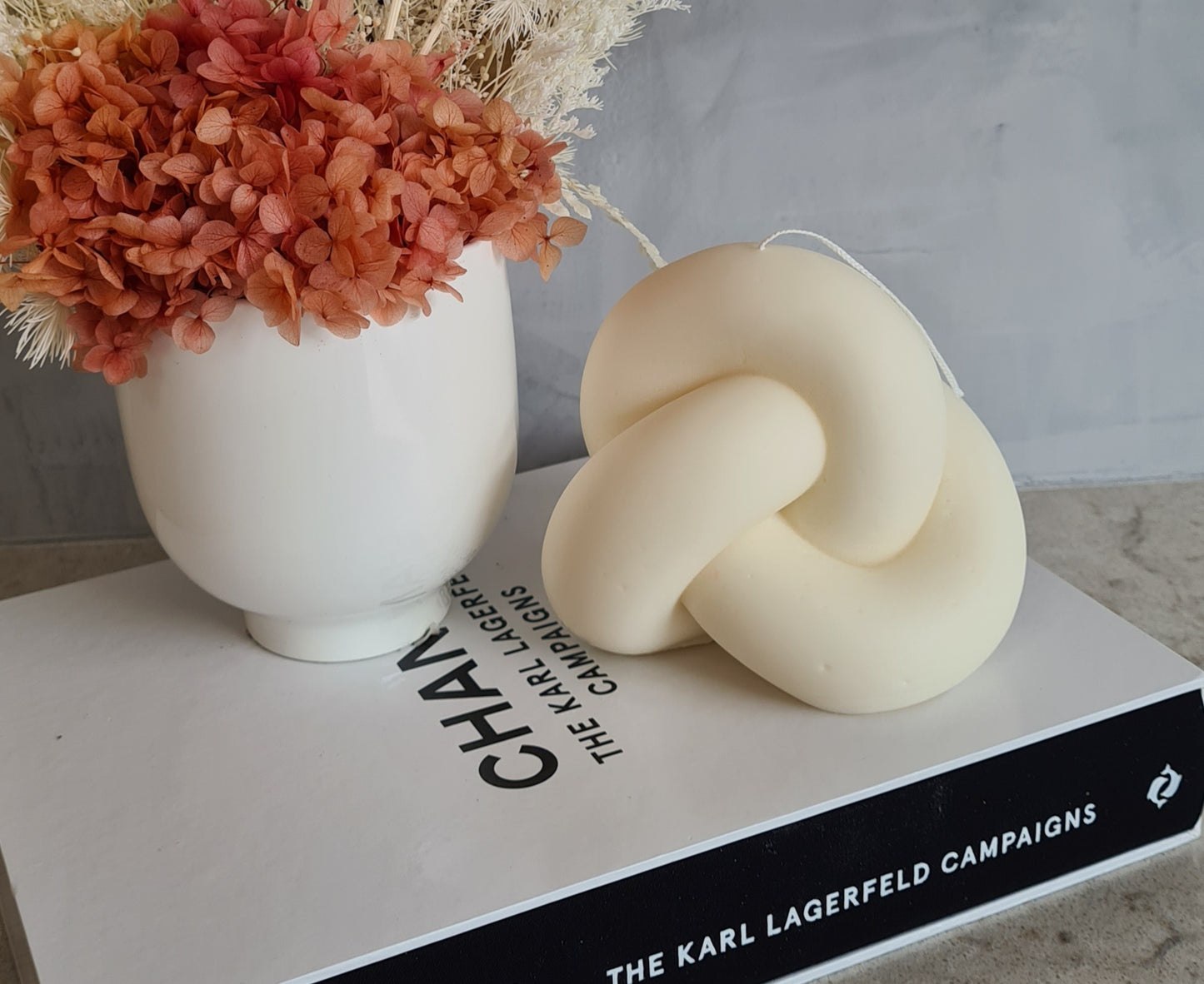 Knot Pillar Candle